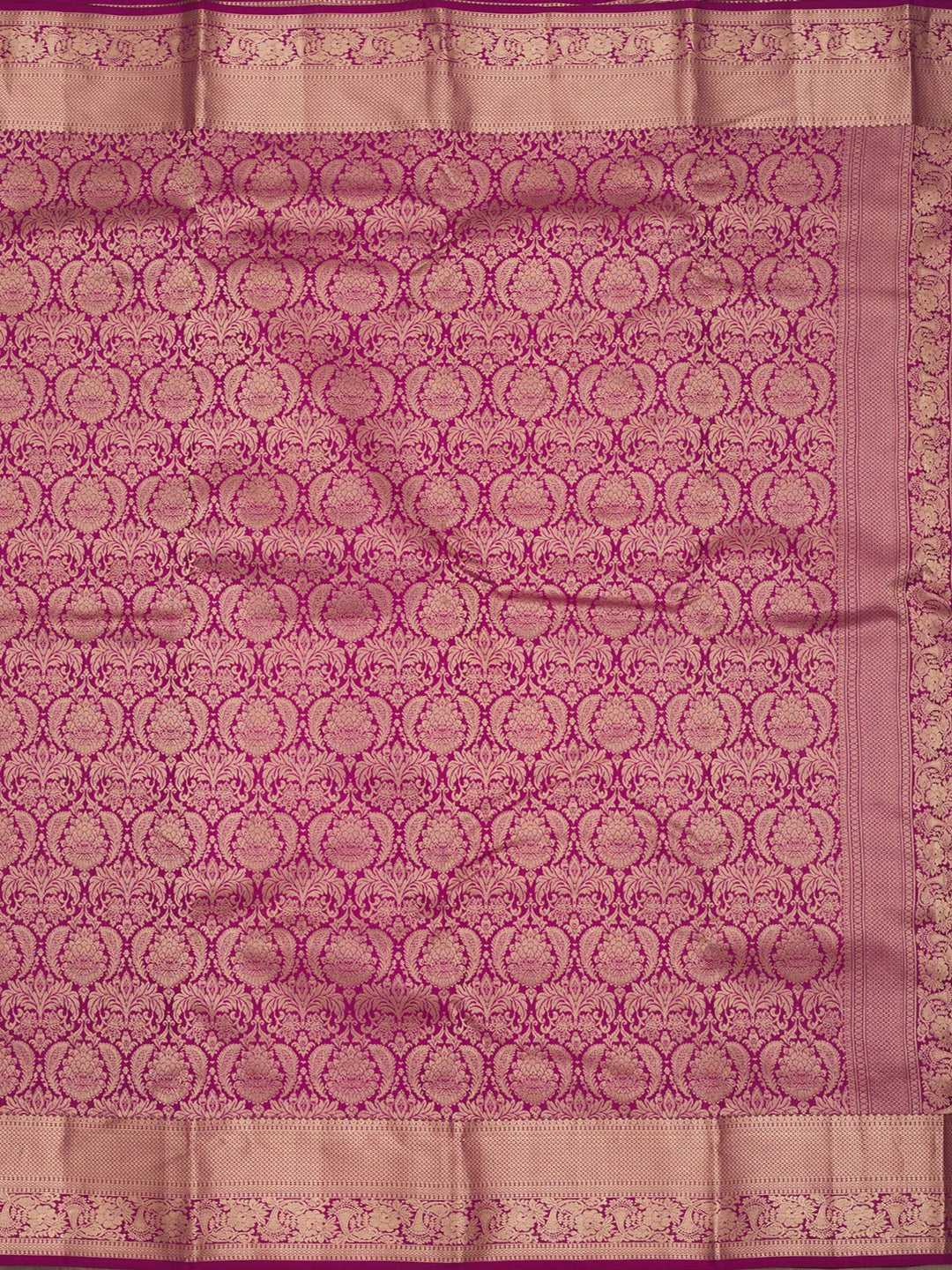 Wine Zariwork Pure Silk Saree
