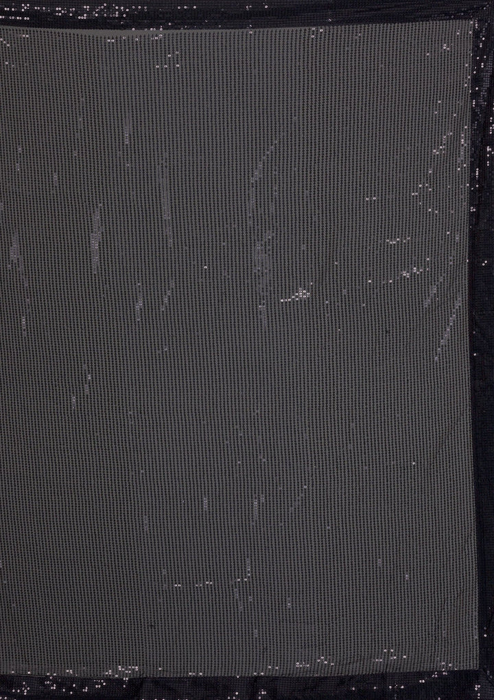 Black Sequins Georgette Saree-Koskii