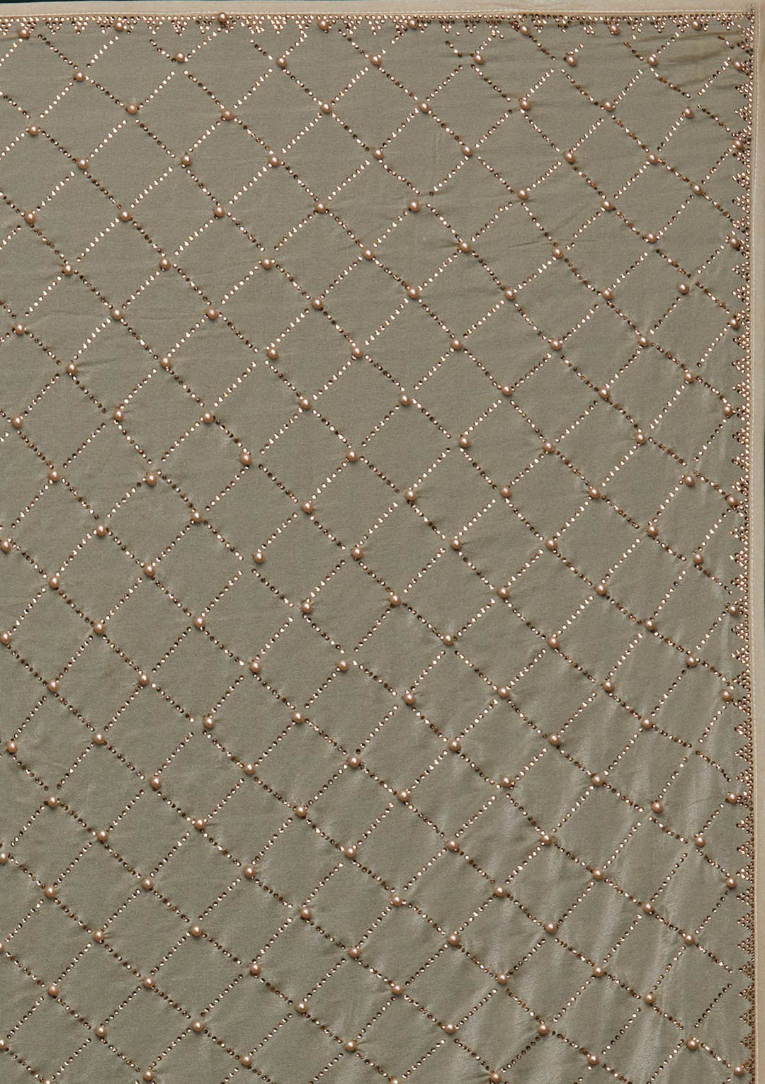 Pista Green Swarovski Shimmer Designer Saree - Koskii