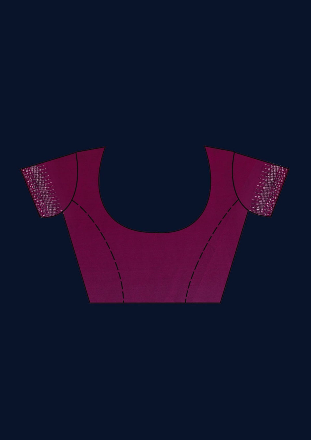 Wine Swarovski Semi Crepe Designer Saree - Koskii