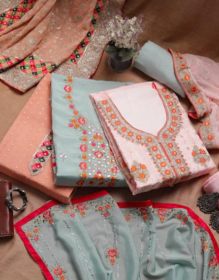 Unstitched Salwar Suit - Koskii