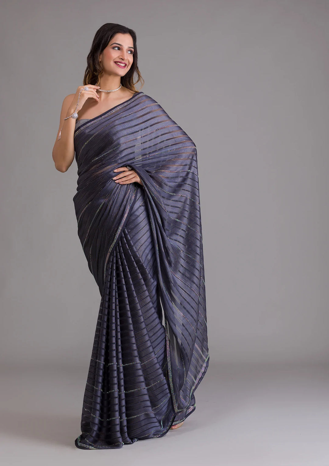 Grey Saree