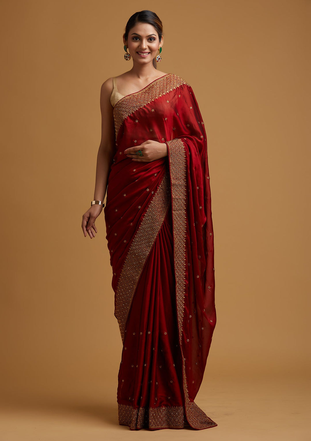 Maroon Sarees