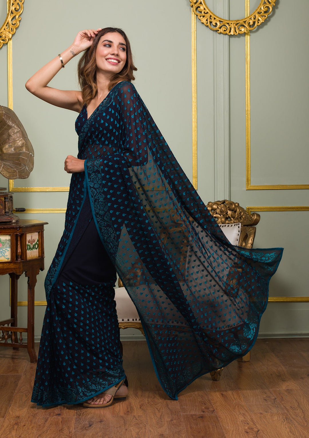 Heavy Embroidery Sarees