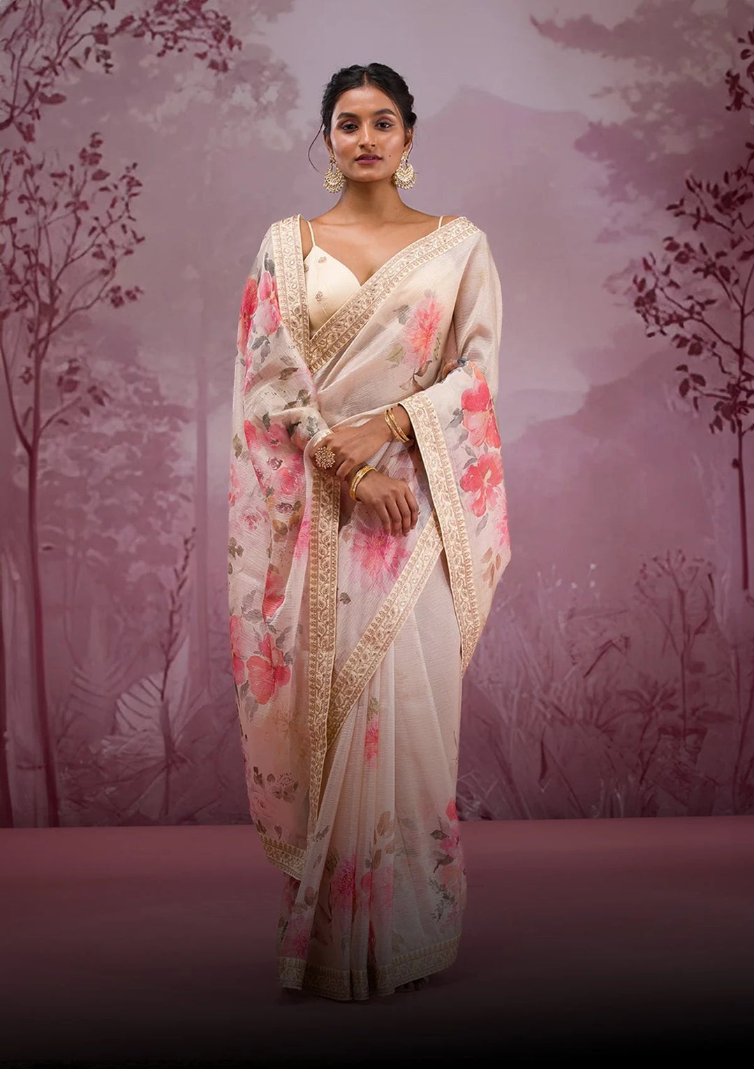 Printed Sarees - Koskii