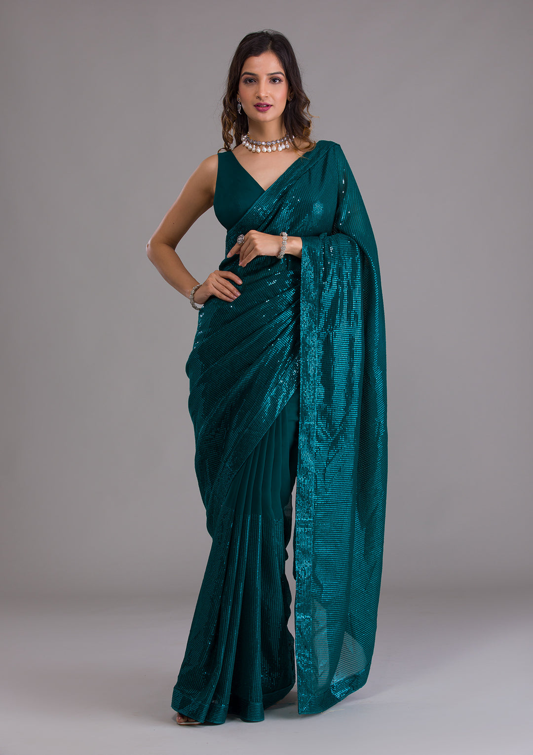 Green Saree