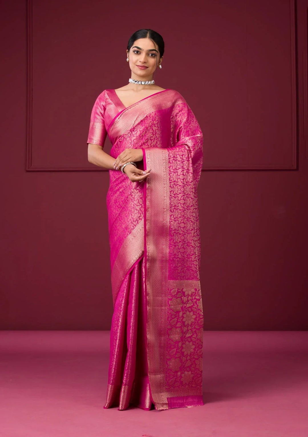 Pink Bridal Sarees