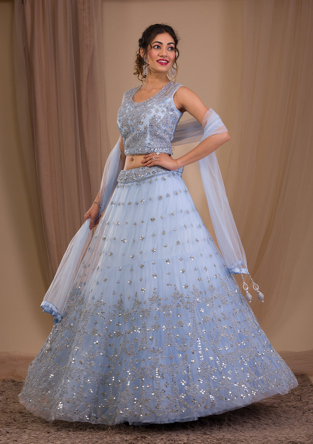 Net Lehengas