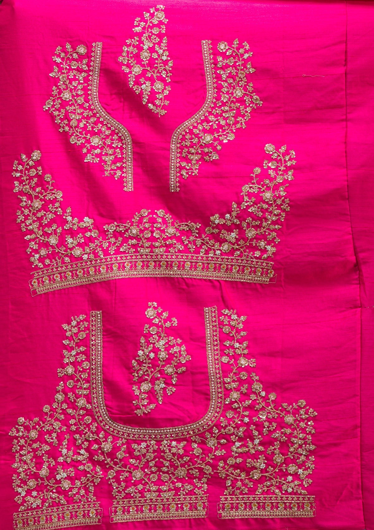 Rani Pink Zardosi Raw Silk Readymade Lehenga-koskii