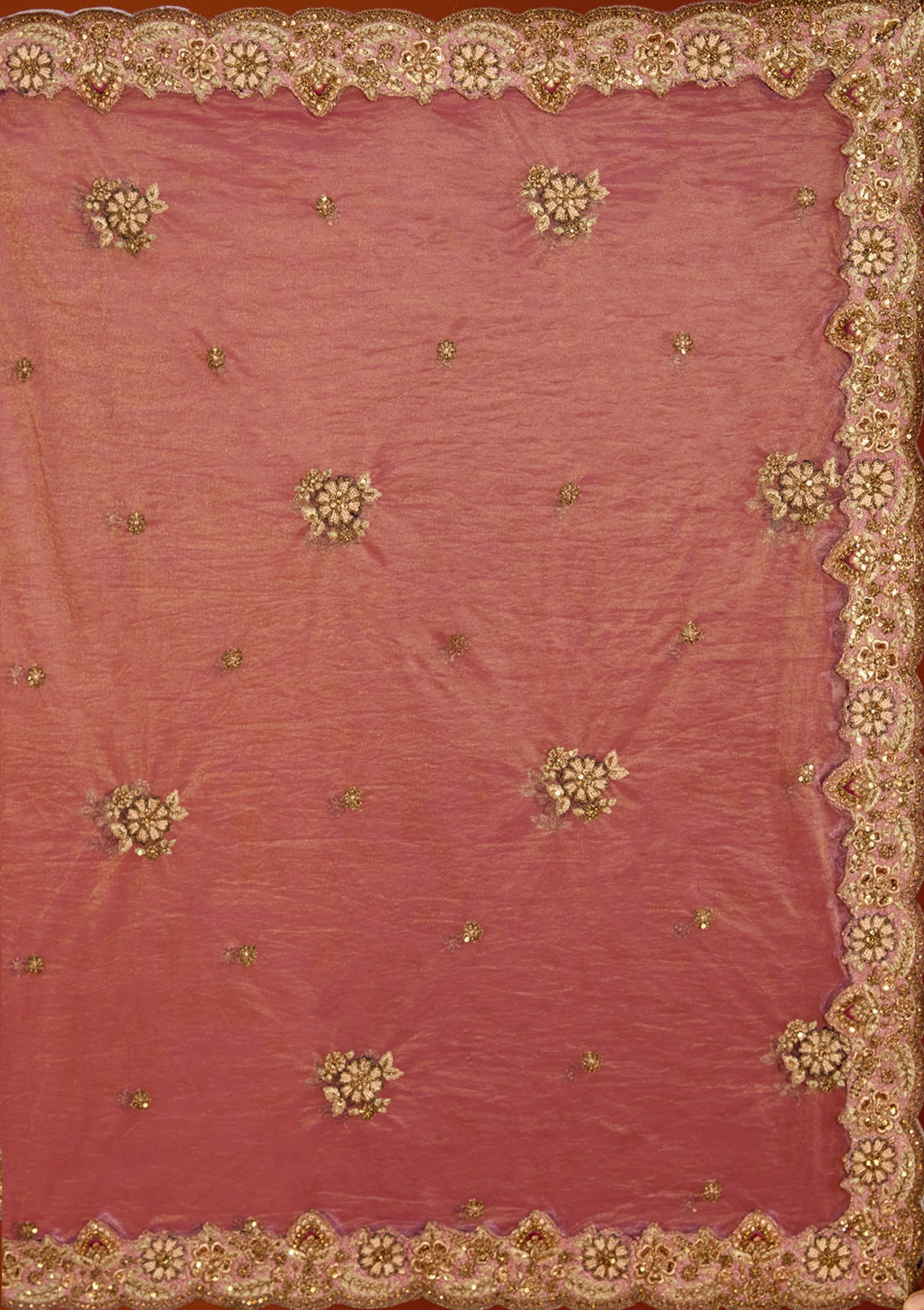 Lavender Zariwork Net Semi-Stitched Lehenga-koskii