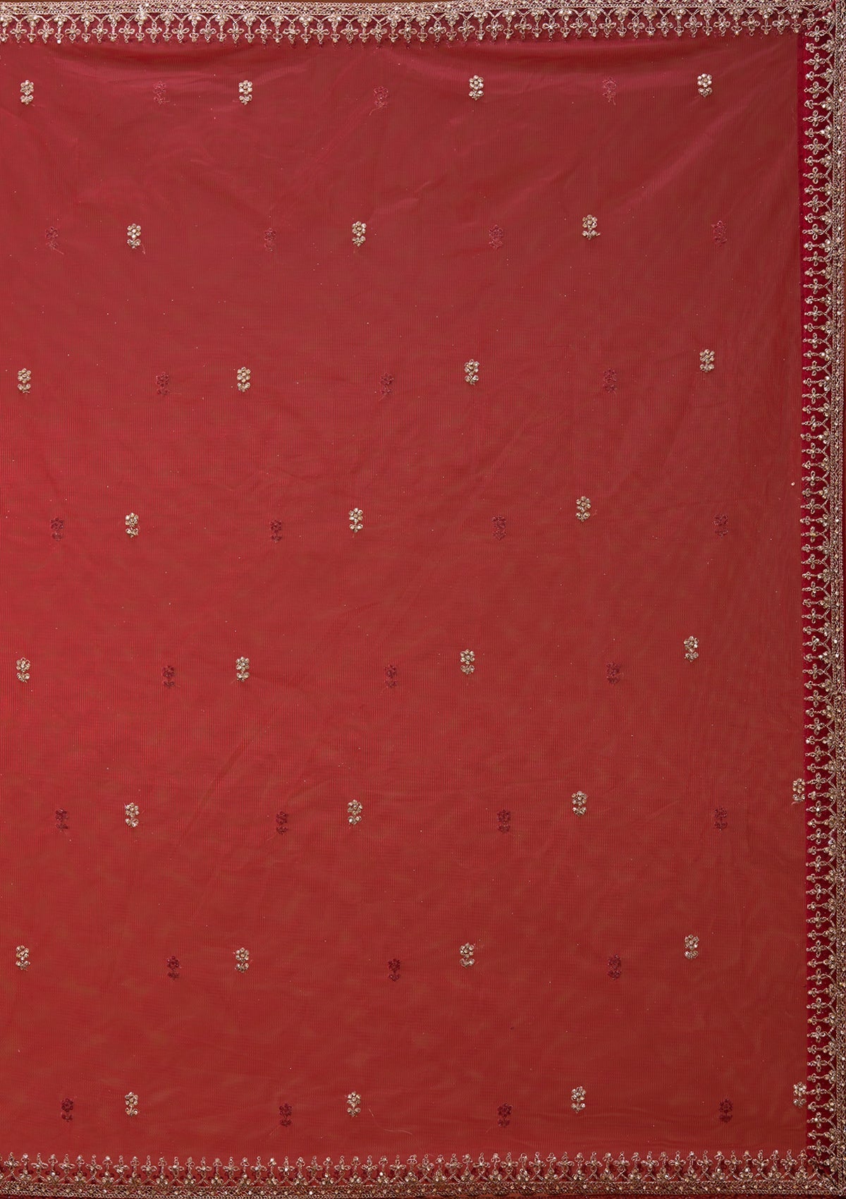 Maroon Stonework Net Readymade Lehenga_Koskii