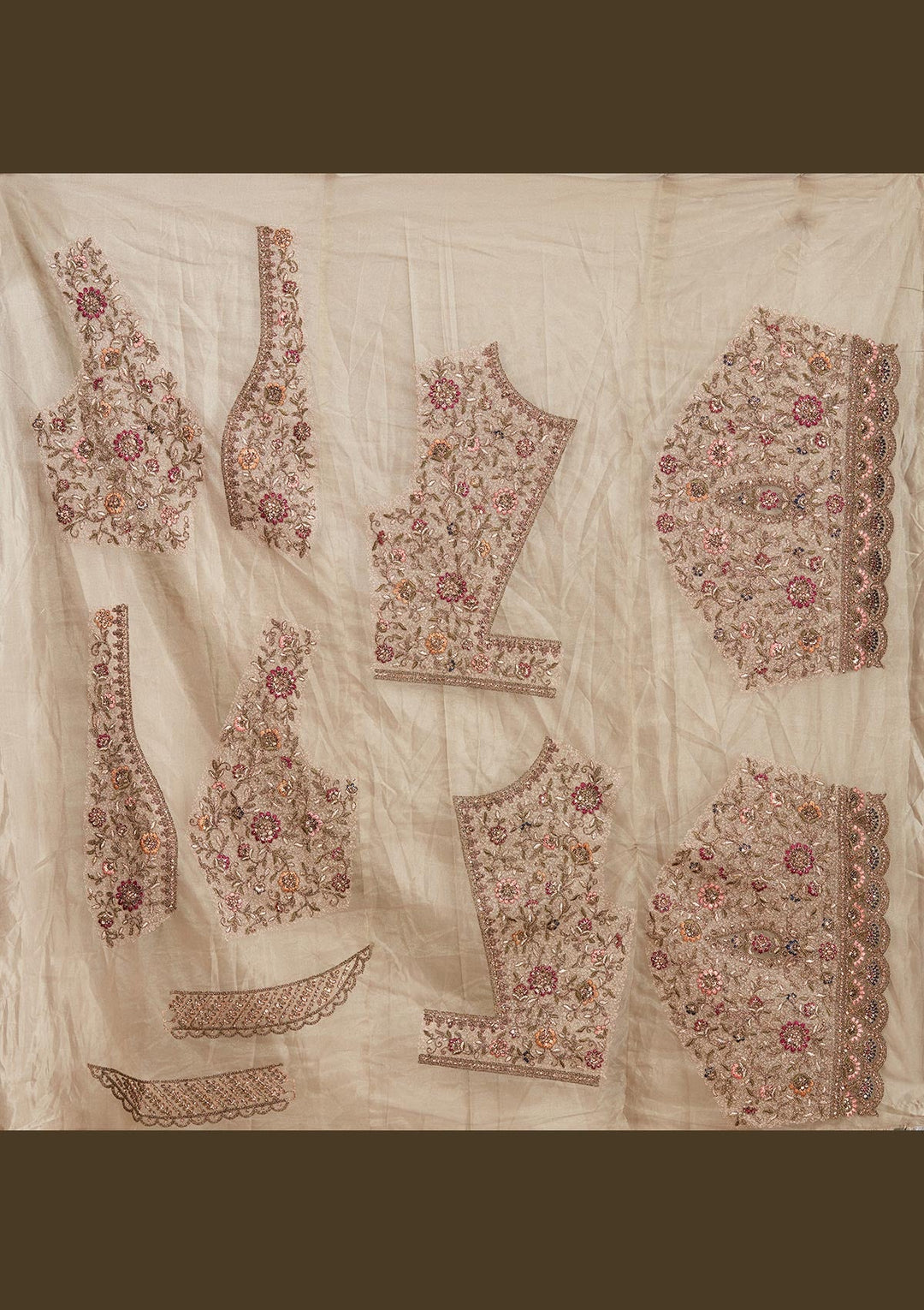 Mehendi Cording Net Readymade Lehenga