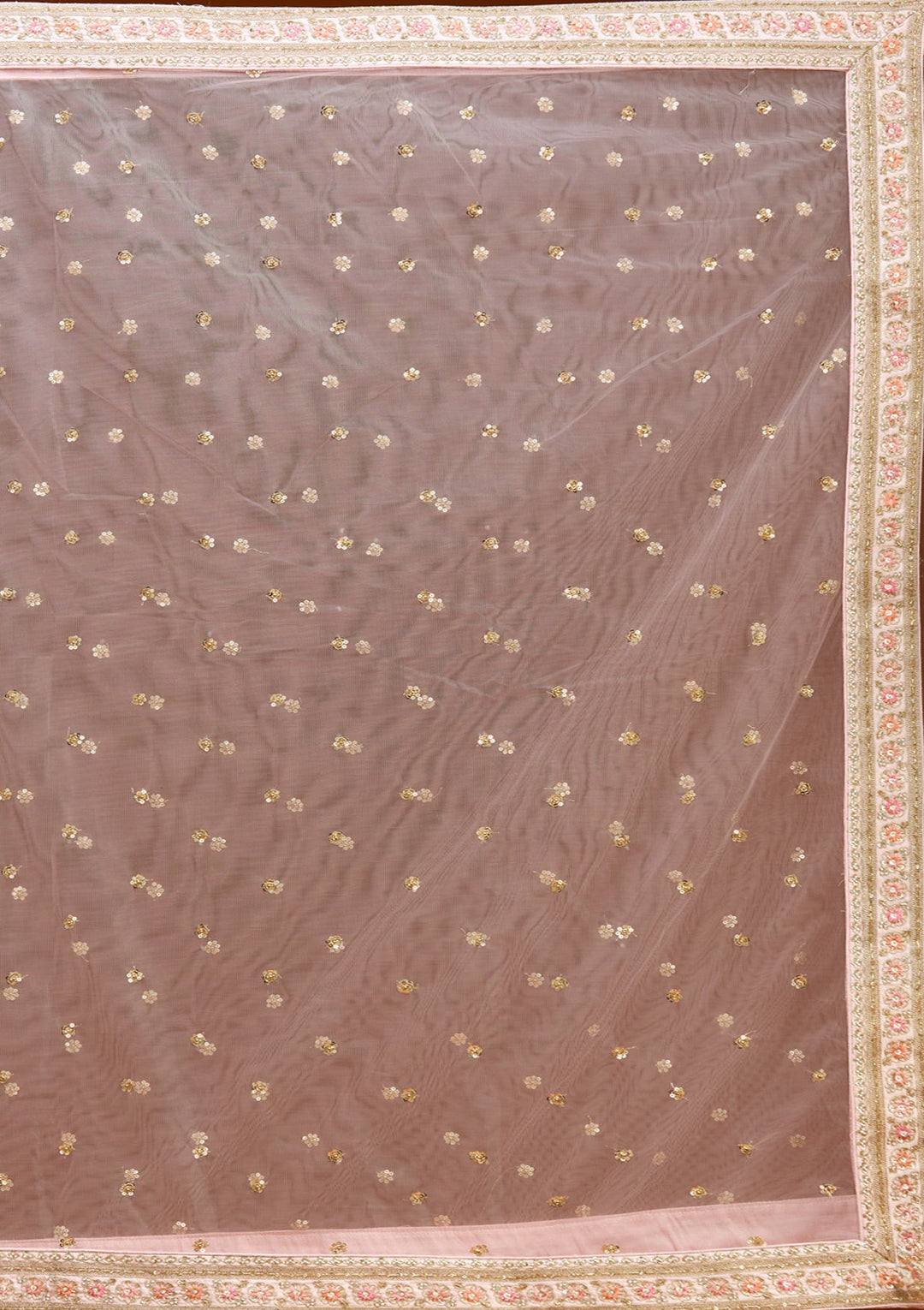 Baby Pink Zardozi (Gold) Raw Silk Readymade Lehenga
