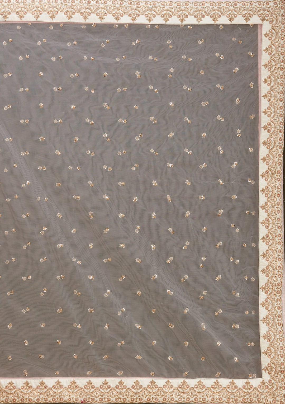 Off White Zardozi (Gold) Raw Silk Readymade Lehenga