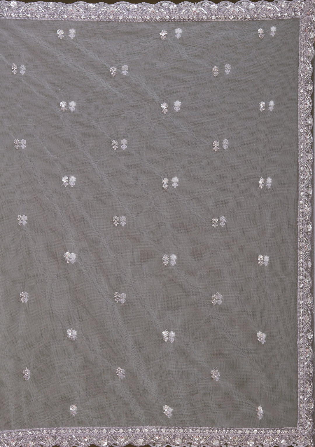 Light Lavender Sequins Net Readymade Lehenga