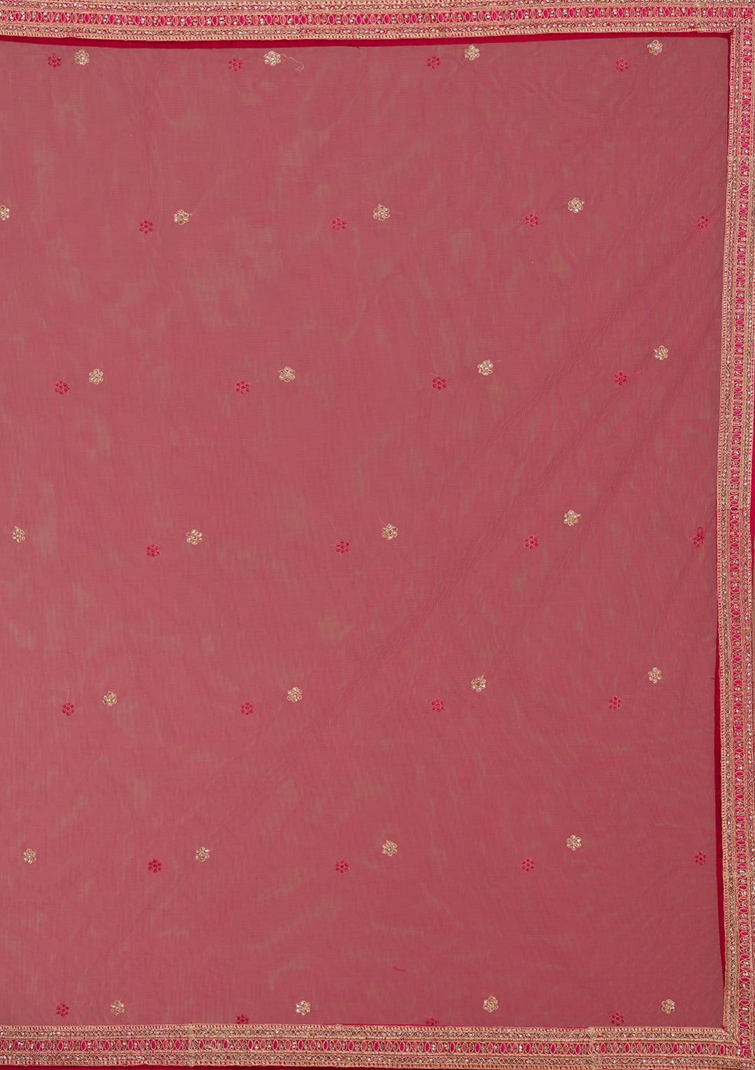 Rani Pink Cording Raw Silk Readymade Lehenga-koskii