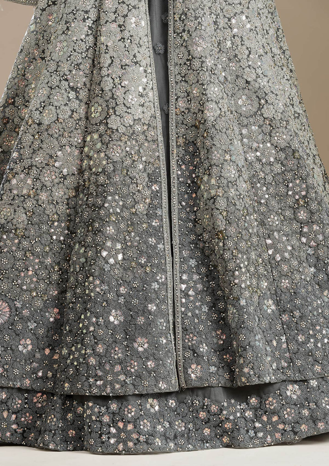 Mehendi Cording Net Readymade Lehenga-koskii