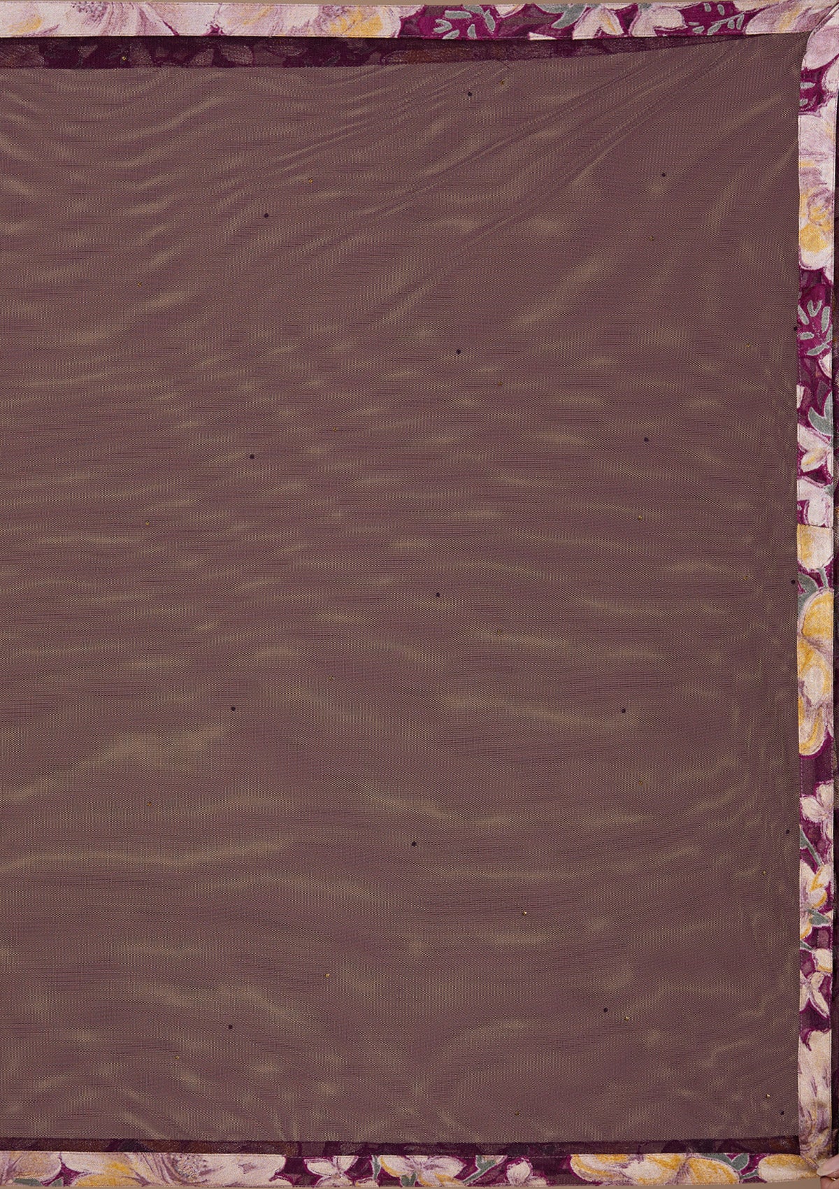 Wine Stonework Tissue Readymade Lehenga-Koskii