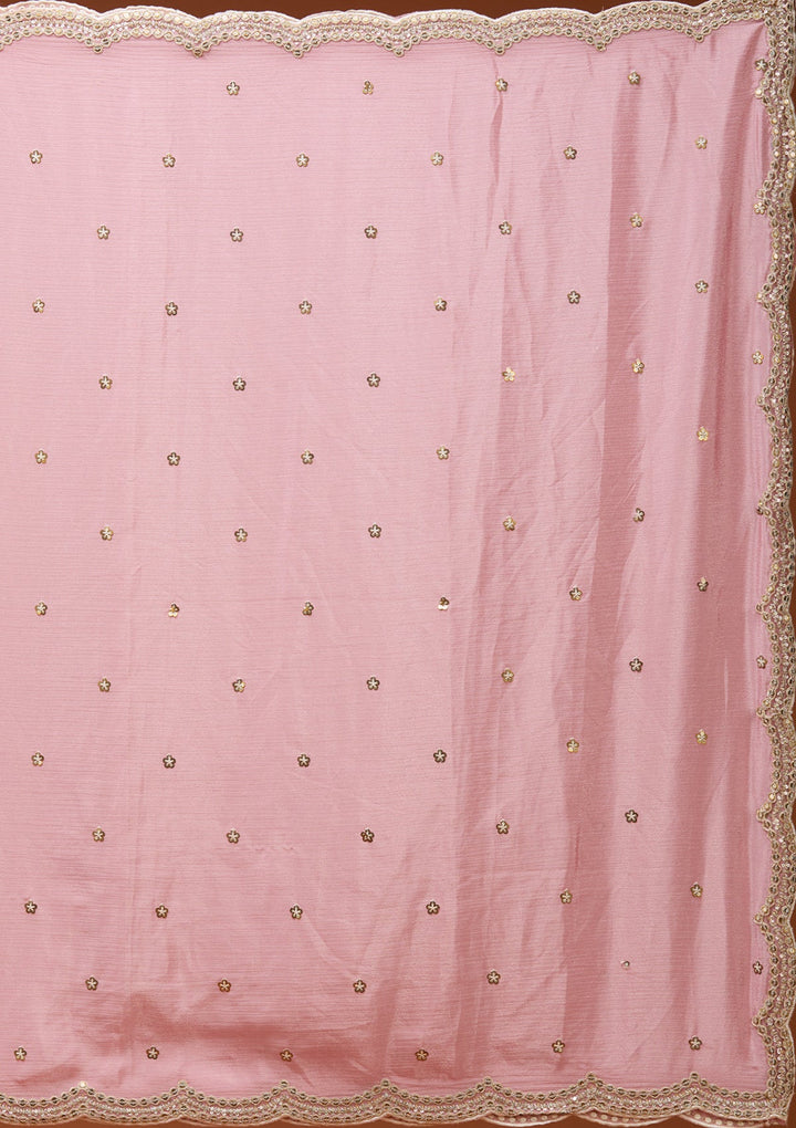 Pista Green Cording Satin Readymade Lehenga_Koskii
