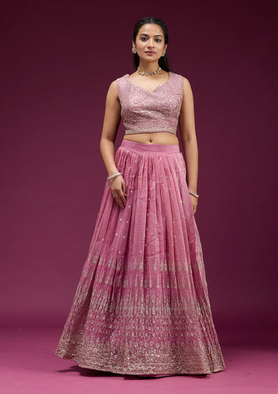 Pista Green Stonework Semi Crepe Unstitched Salwar Suit-koskii