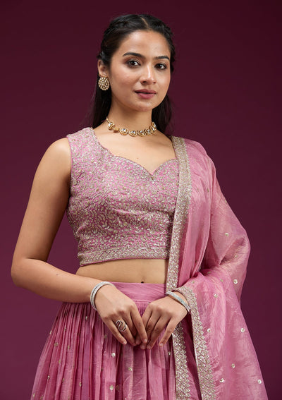 Sky Blue Stonework Semi Crepe Unstitched Salwar Suit-koskii