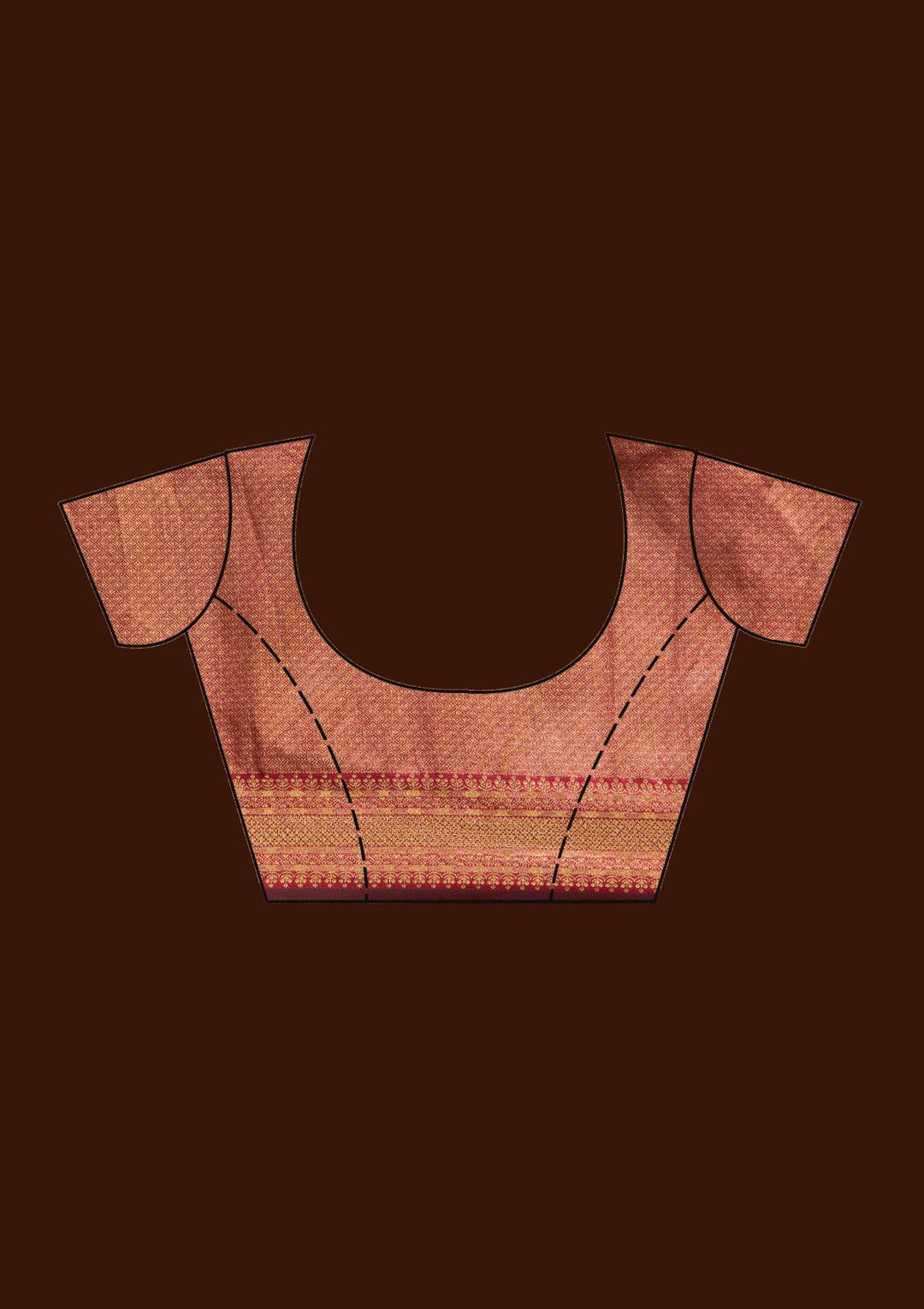 Beige  Banarasi Readymade Lehenga-Koskii