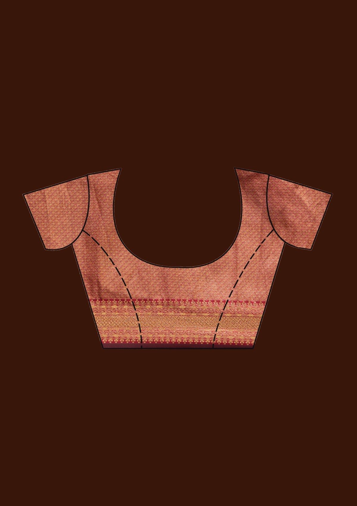 Beige  Banarasi Readymade Lehenga-Koskii