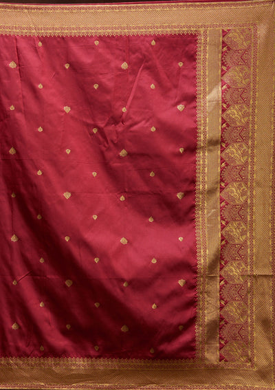 Beige  Banarasi Readymade Lehenga-Koskii