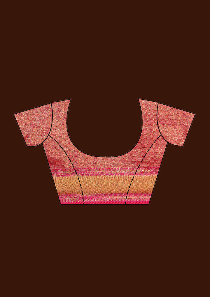 Beige Banarasi Readymade Lehenga-Koskii