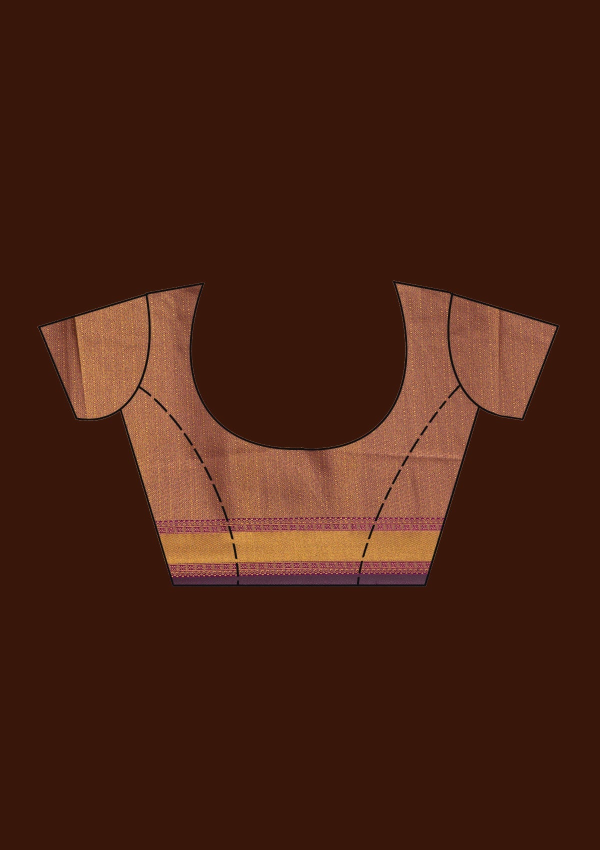 Beige  Banarasi Readymade Lehenga-Koskii