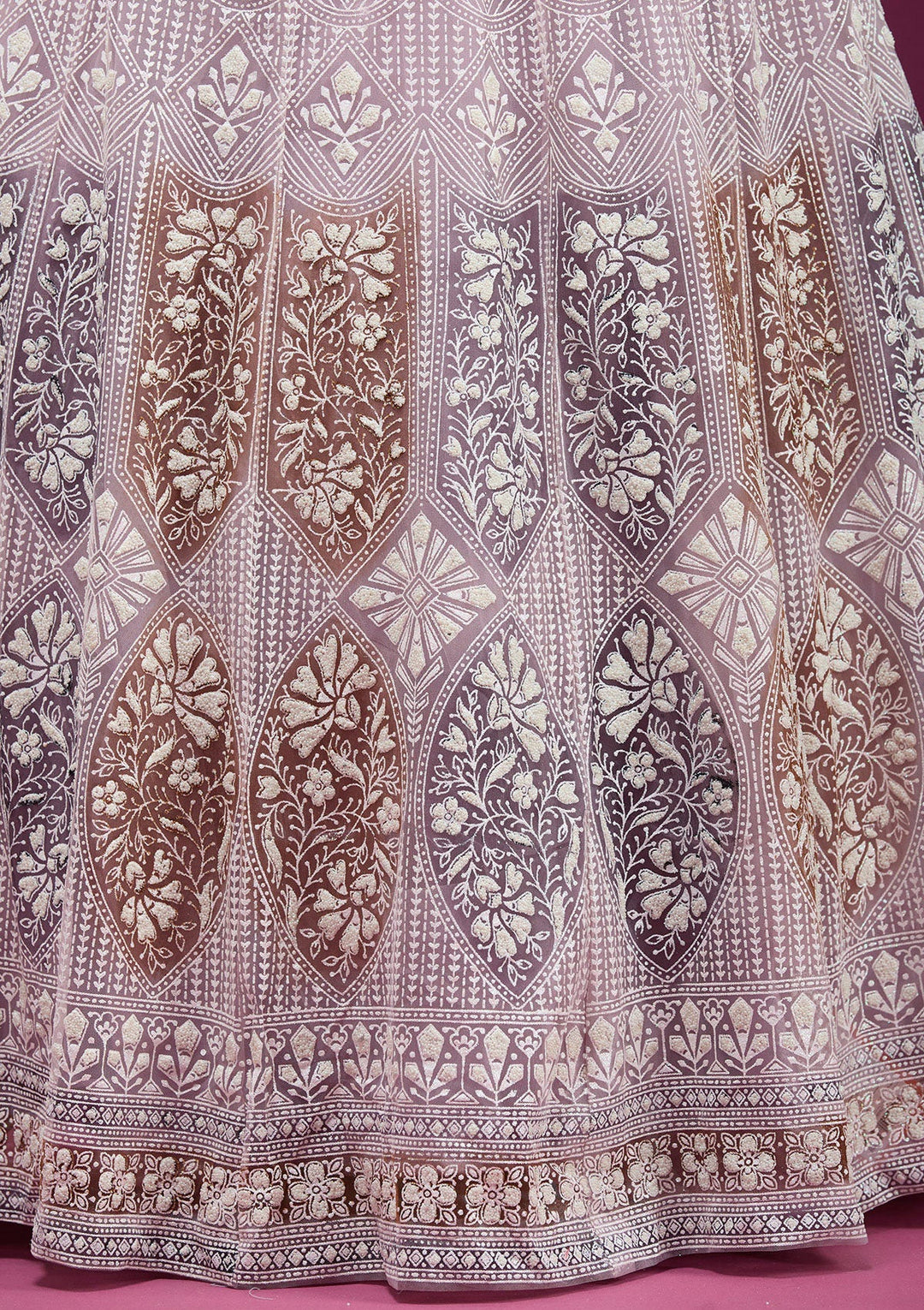 Sky Blue Stonework Semi Crepe Unstitched Salwar Suit-koskii