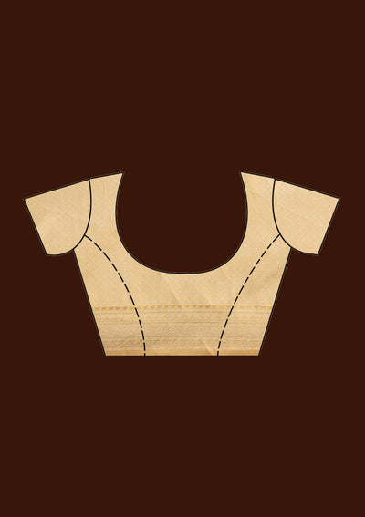Off White Banarasi Readymade Lehenga-Koskii
