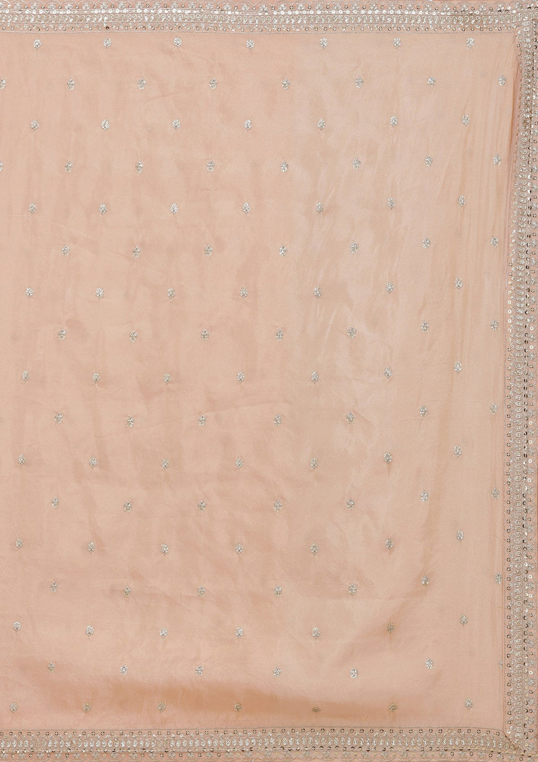 Peach Sequins Shimmer Readymade Lehenga-koskii