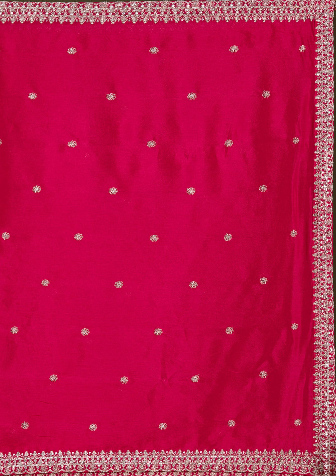 Pink Zariwork (Gold) Crepe Readymade Lehenga