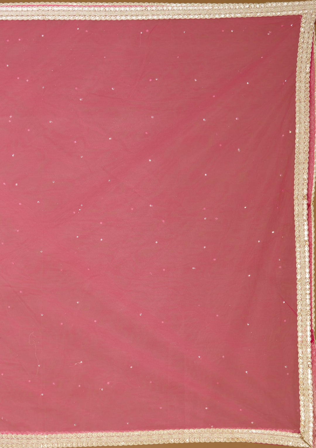 Rani Pink Sequins Georgette Readymade Lehenga