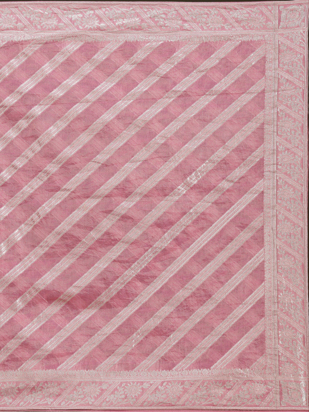 Onion Pink Sequins Soft Raw Silk Readymade Lehenga