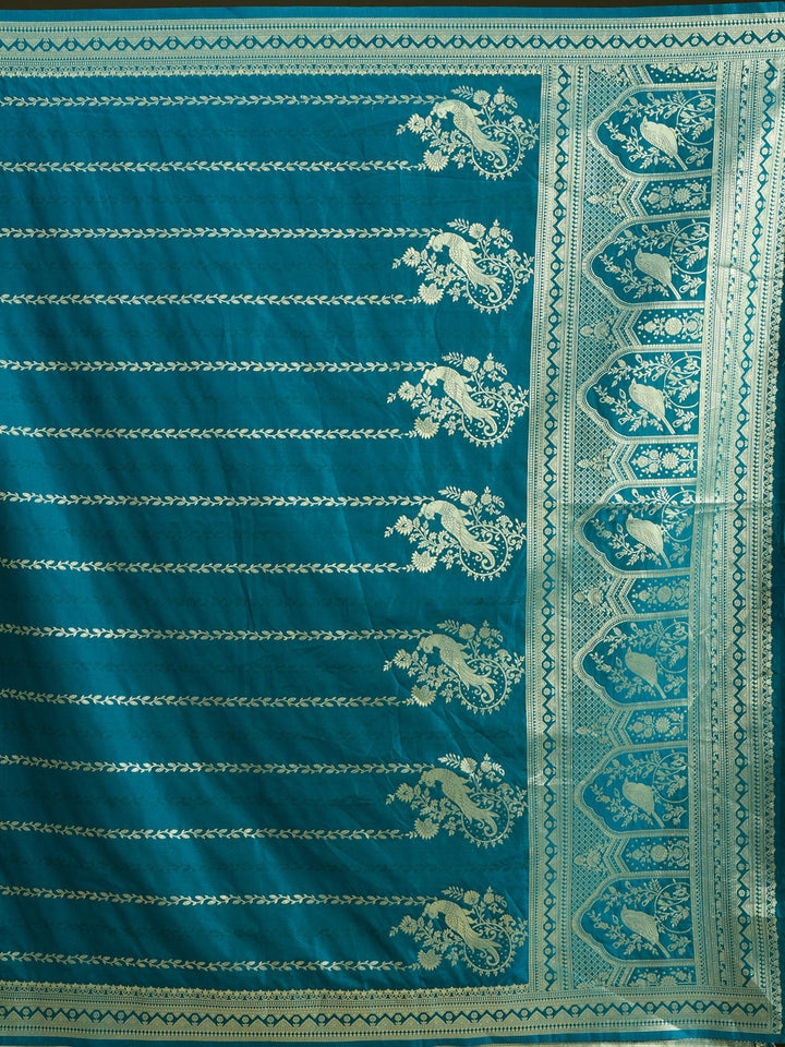 Rama Green Zariwork (Gold) Banarasi Readymade Lehenga