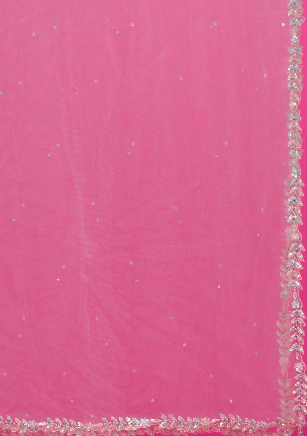 Pink Sequins Tissue Readymade Lehenga-Koskii
