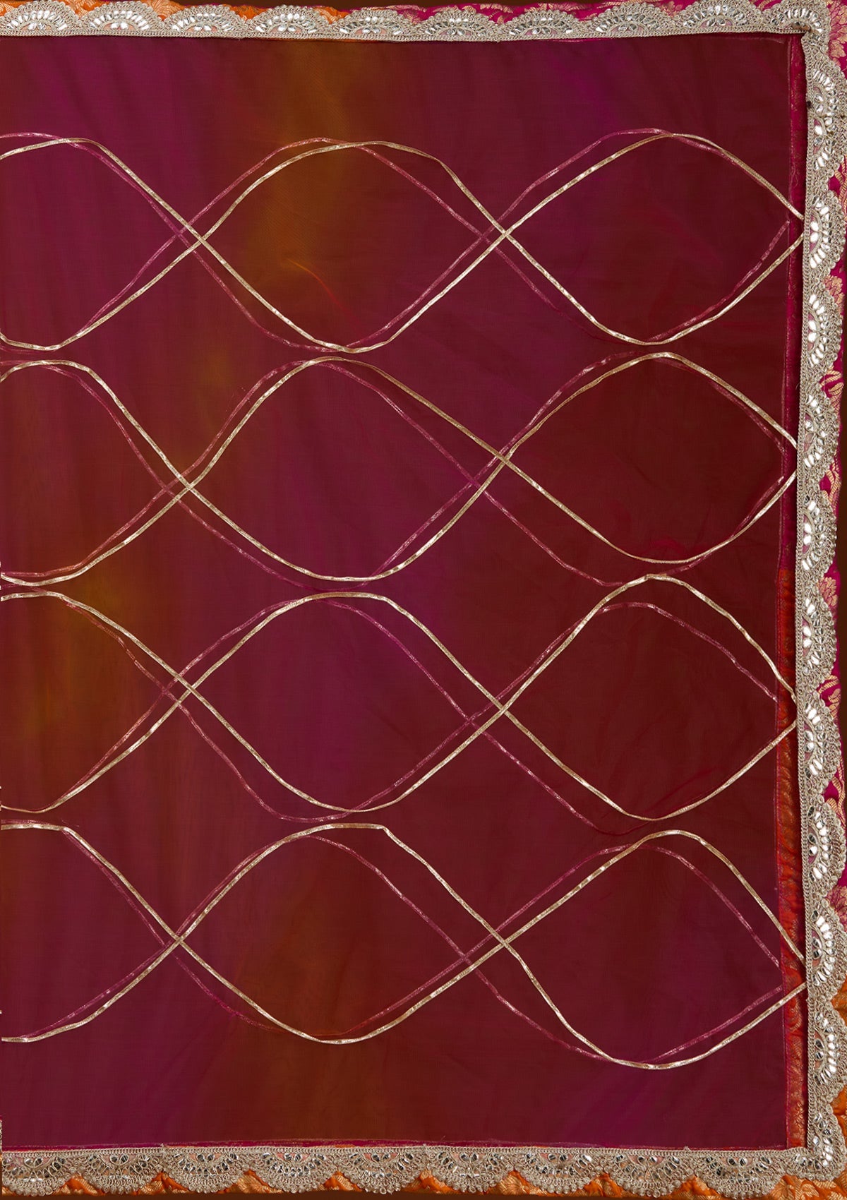Rani Pink Cutdana Banarasi Readymade Lehenga-koskii