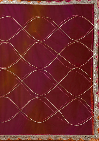Rani Pink Cutdana Banarasi Readymade Lehenga-koskii