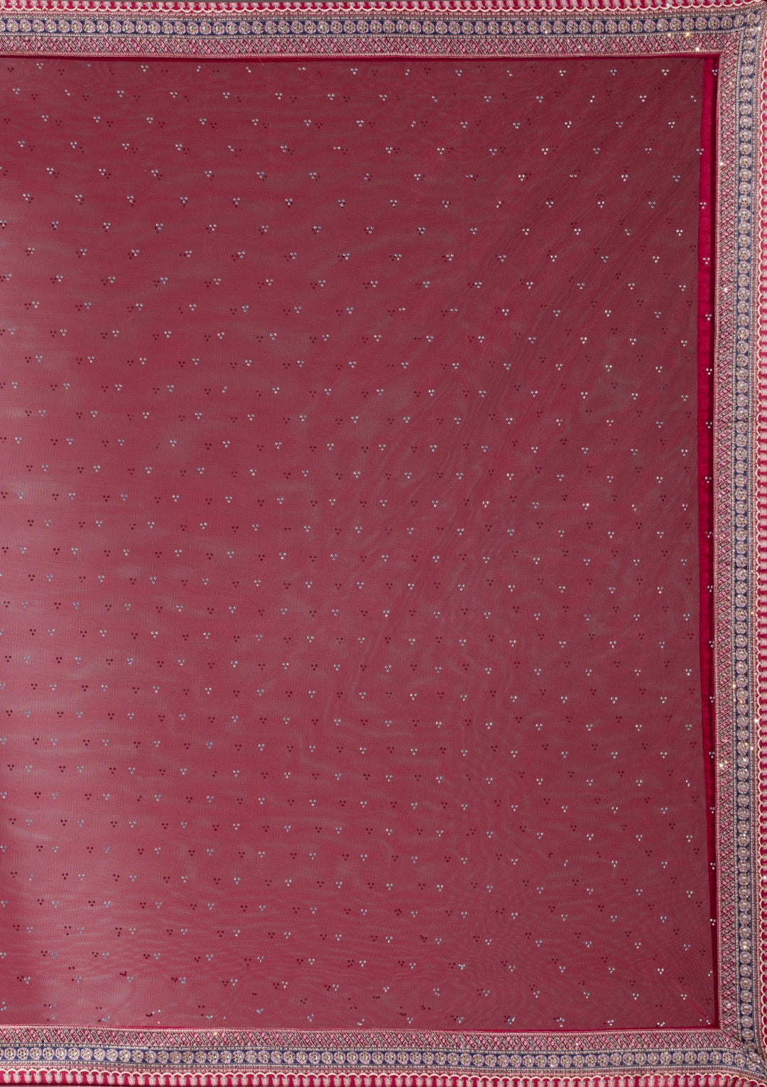 Multi Swarovski Raw Silk Readymade Lehenga-koskii