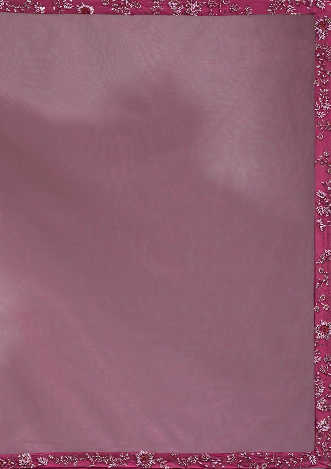 Mauve Pearlwork Net Readymade Lehenga-koskii