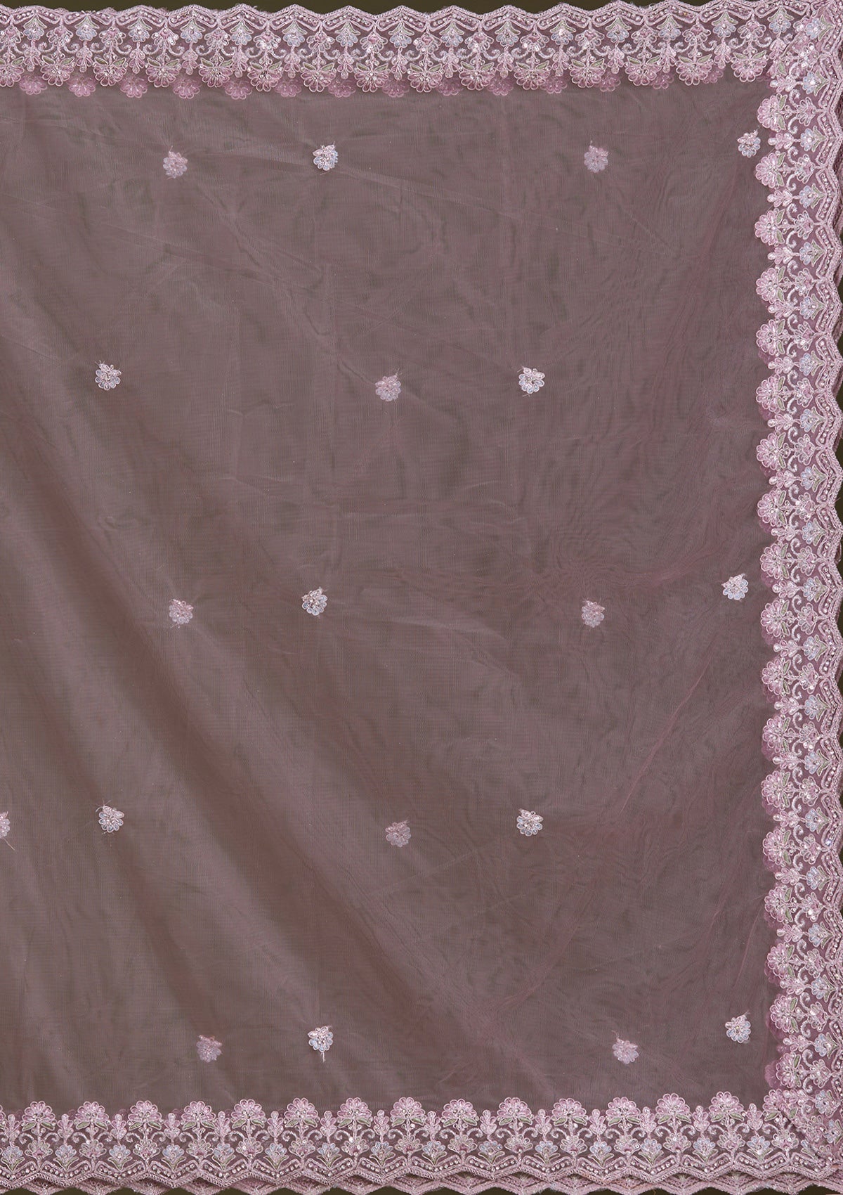 Lavender Zariwork Net Readymade Lehenga-Koskii