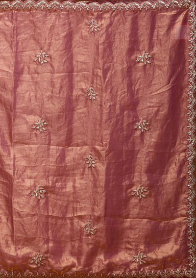 Cream Cording Semi Crepe Readymade Lehenga_Koskii