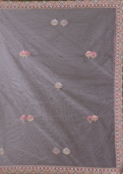 Lavender Cording Net Readymade Lehenga-Koskii