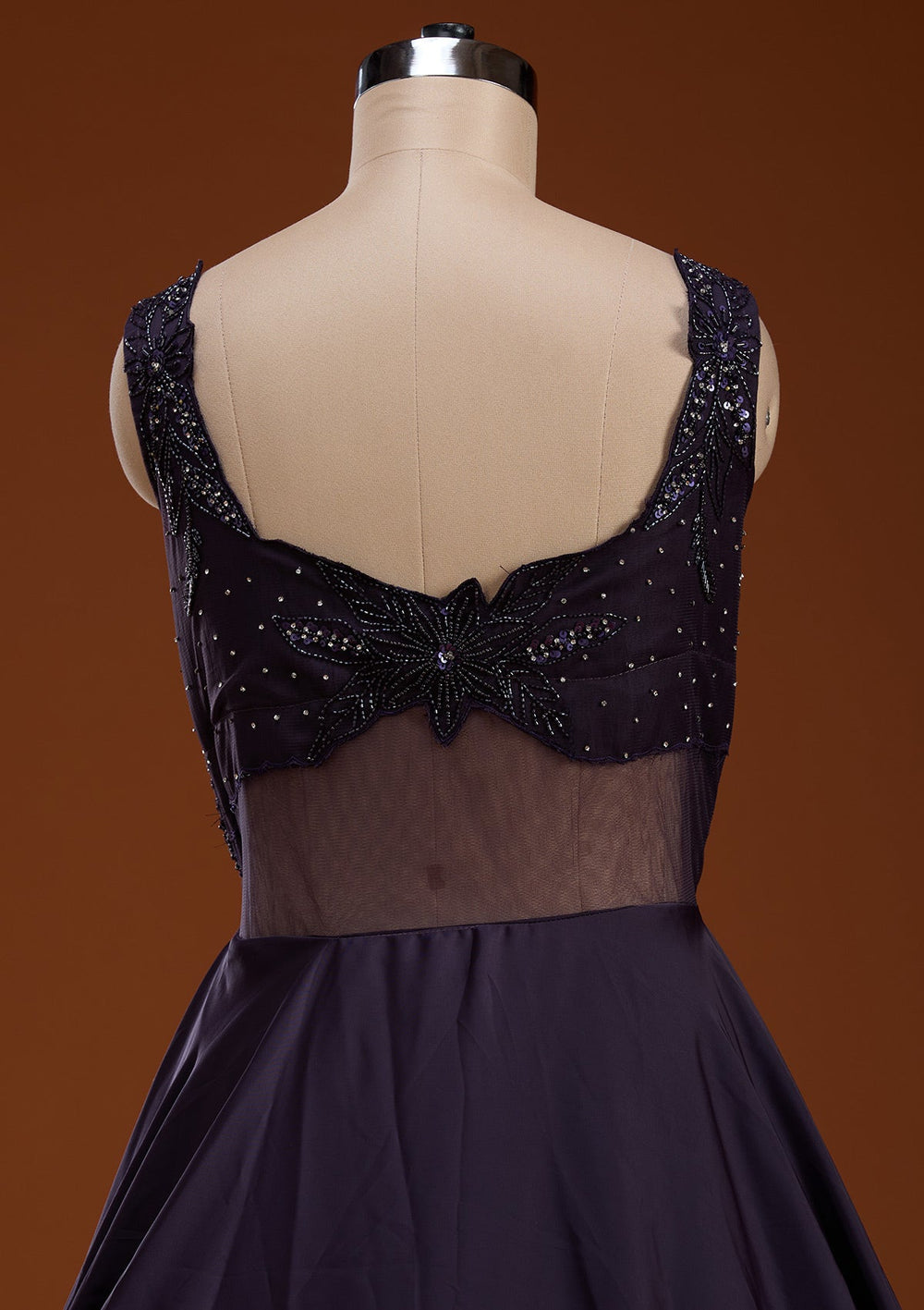 Lavender Cutdana Satin Gown-koskii