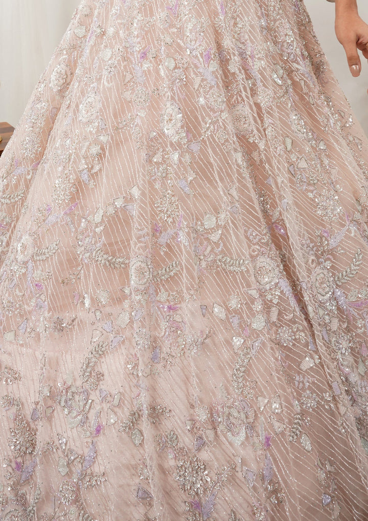 Pink Stonework Net Gown-Koskii