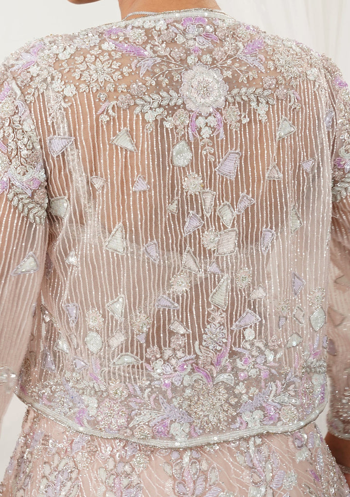 Pink Stonework Net Gown-Koskii