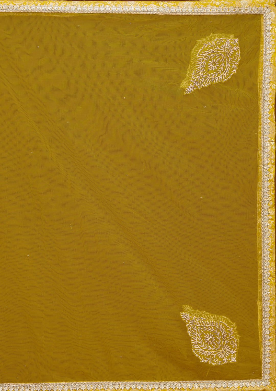 Yellow Zariwork Banarasi Gown