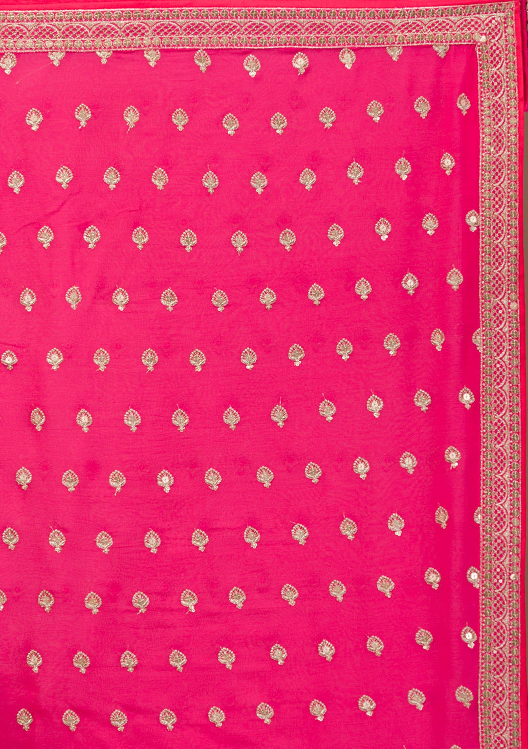 Orange Zariwork Georgette Readymade Lehenga-Koskii